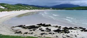 Beach along the NC500 in Scotland