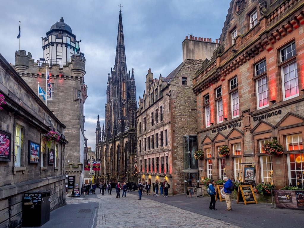 A section of Edinburgh’s Royal Mile