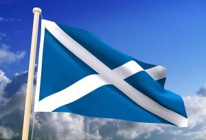 The saltire, Scotland's national flag - St Andrew's day
