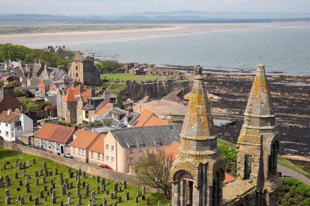 The town of St Andrews, in Fife