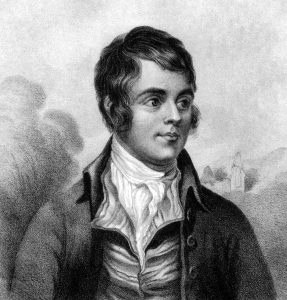 Portrait of Robert Burns, Scotland's national poet