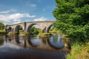 Stirling Bridge on a sunny day in Scotland