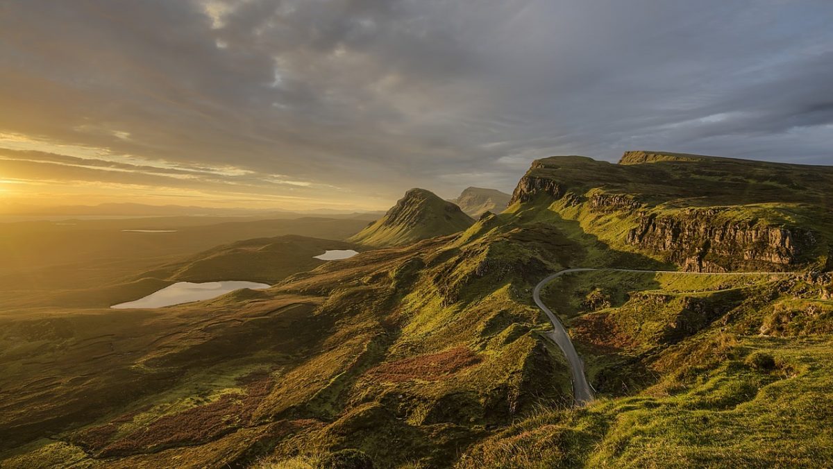 A view from the Quiraing, Skye, in the Scottish Highlands