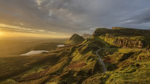 A view from the Quiraing, Skye, in the Scottish Highlands