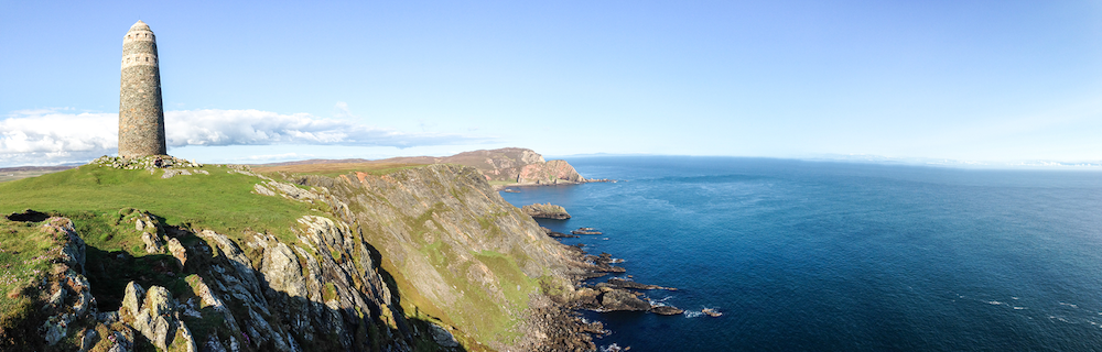 Rock tower, Oa Peninsula, Islay